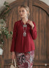 BAJU KEBAYA DEEVYA (MAROON)